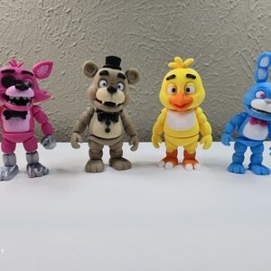 Set of 4 Five Nights at Freddy's Figurines, FNAF 3.15" NEW